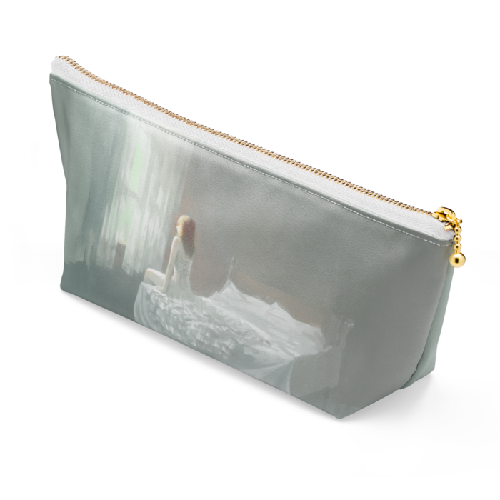 ポーチ - 長さ21.5cm / 高さ10cm - ホワイト