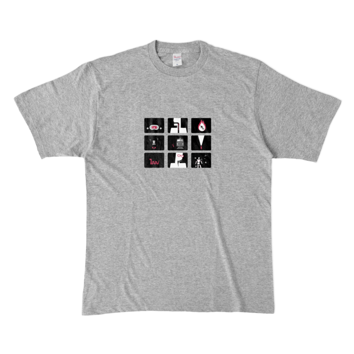 カラーTシャツ(濃色) - XL - 杢グレー
