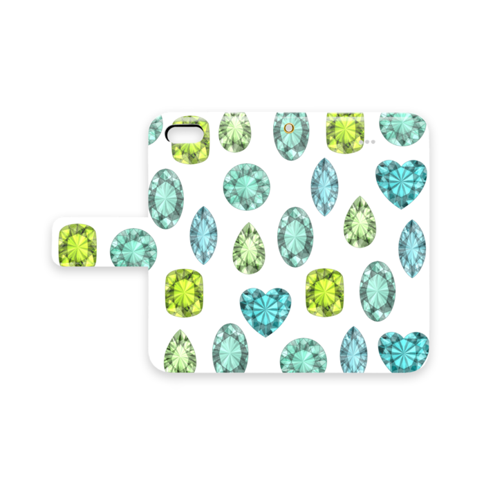 手帳型iPhoneケース - iPhone 5 / 5s / SE - ストラップ穴 あり