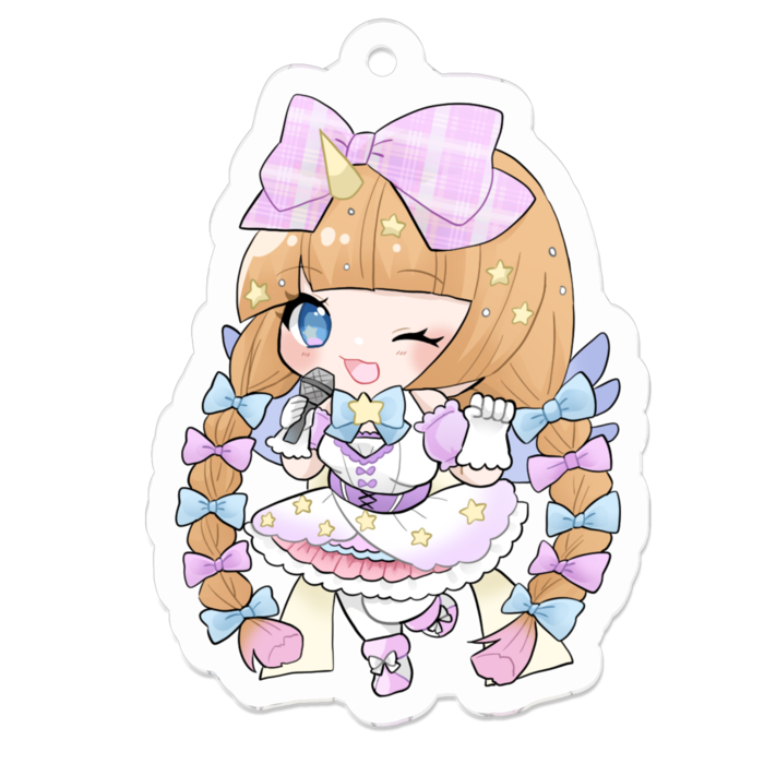 アクリルキーホルダー - 50 x 50 (mm)