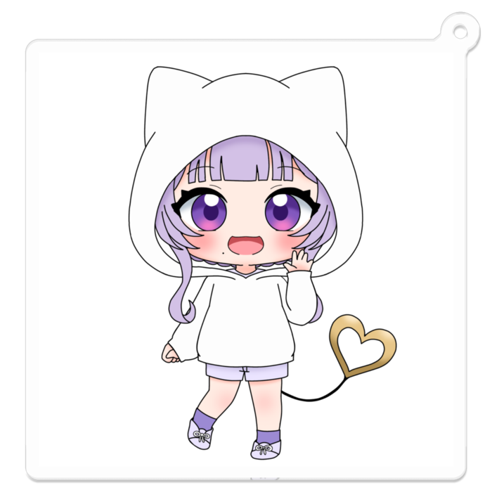 線あり　アクリルキーホルダー - 70 x 70 (mm)(1)