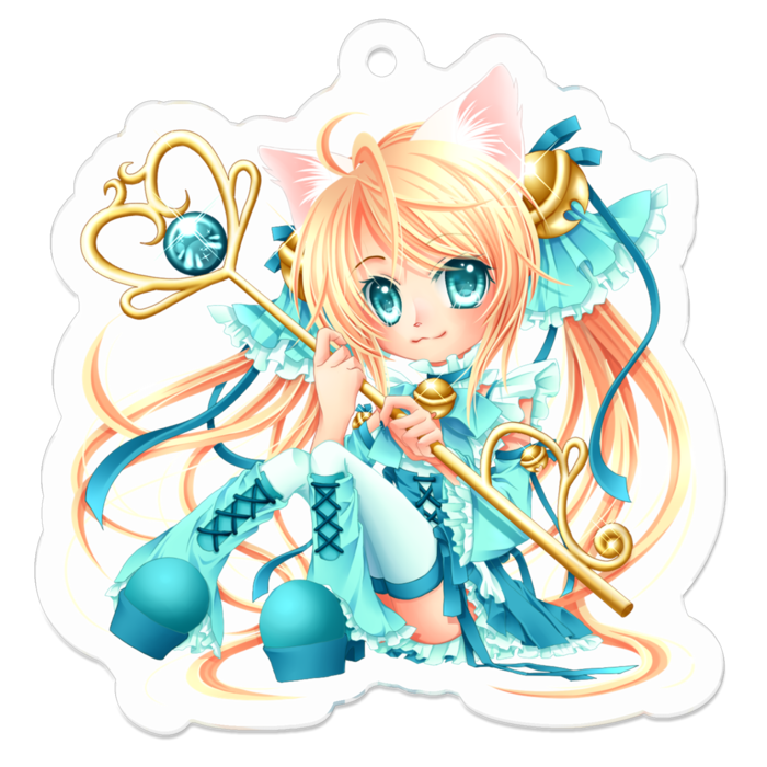 アクリルキーホルダー - 50 x 50 (mm)