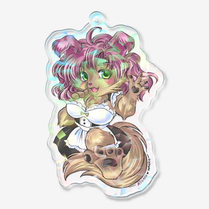 ホログラムアクリルキーホルダー - 70 × 70mm