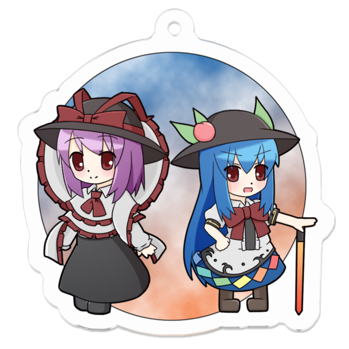 アクリルキーホルダー - 50 x 50 (mm)