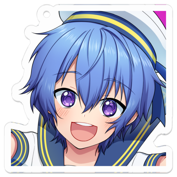 アクリルキーホルダー（顔） - 50 x 50 (mm)