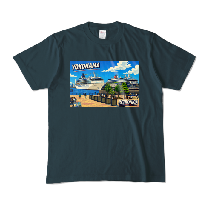 カラーTシャツ - M - デニム (濃色)