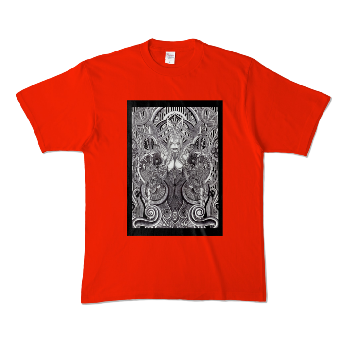 カラーTシャツ - XL - レッド (濃色)