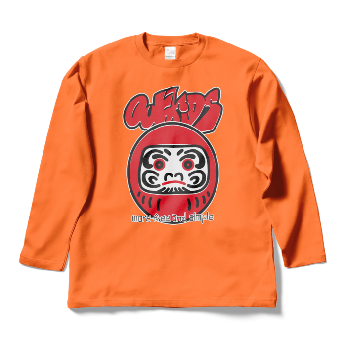 ロングスリーブTシャツ - L - オレンジ