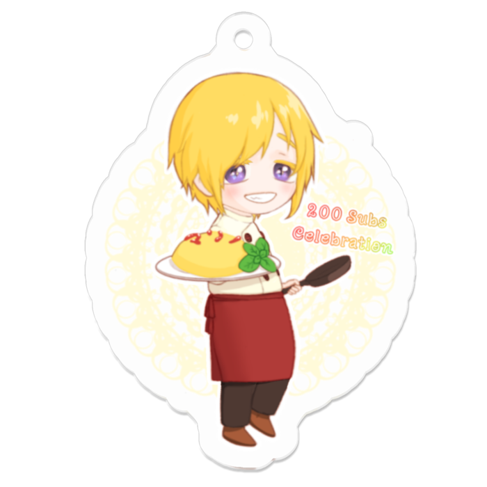 アクリルキーホルダー（コーティング） - 50 x 50 (mm)