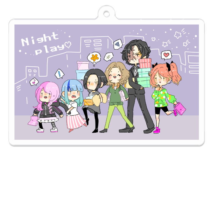 アクリルキーホルダー - 70 x 70 (mm)