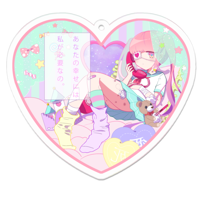 アクリルキーホルダー - 70 x 70 (mm)