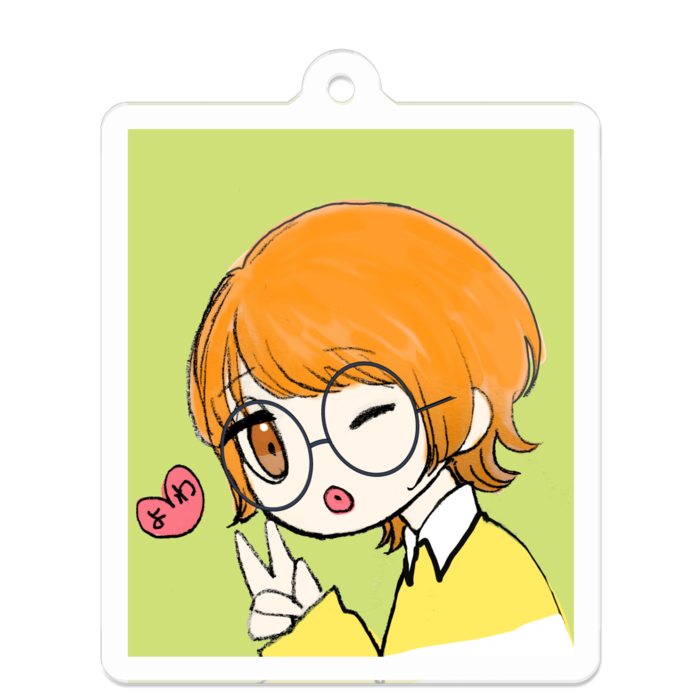 アクリルキーホルダー - 50 x 50 (mm)