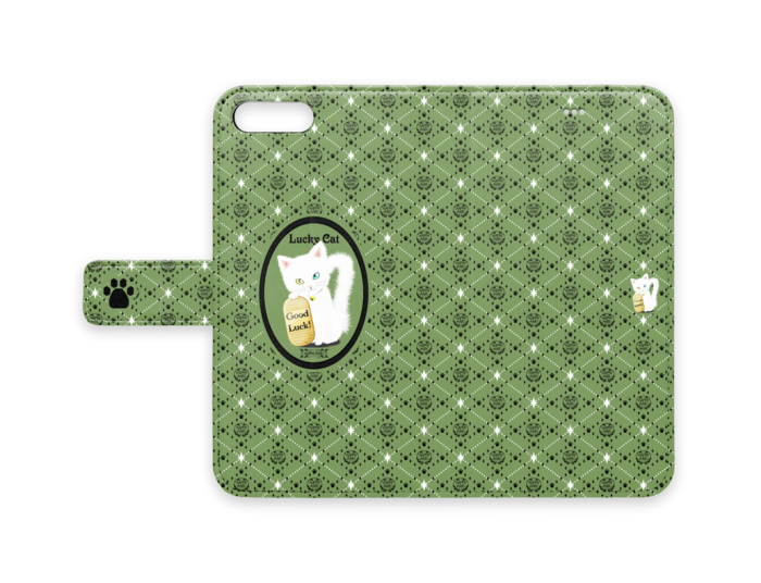 白猫オッドアイver＿003グリーン