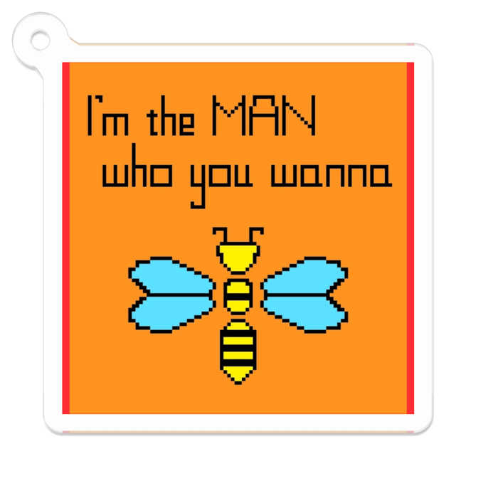 アクリルキーホルダー - 50 x 50 (mm)