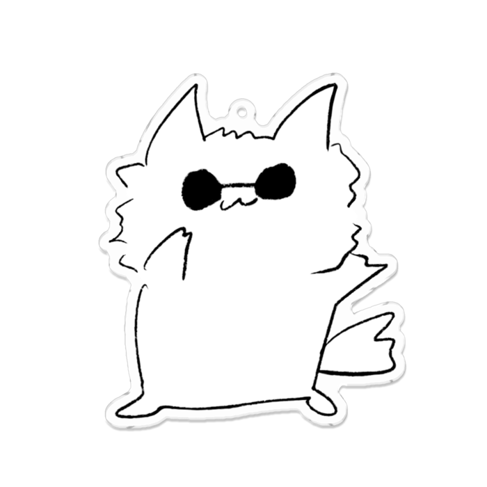 アクリルキーホルダー - 100 x 100 (mm)