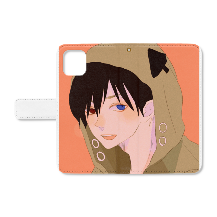 手帳型iPhoneケース - iPhone11 - ストラップ穴 あり