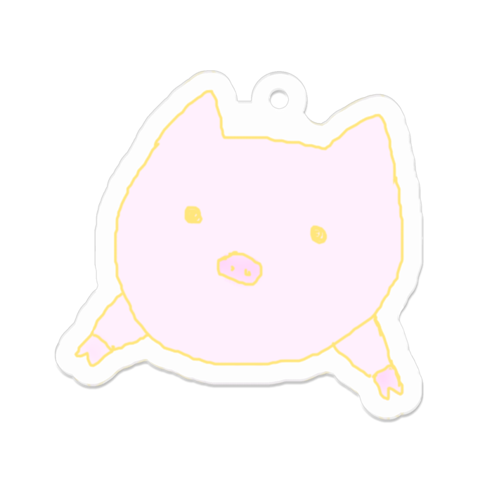 アクリルキーホルダー(コーティング) - 50 x 50 (mm)