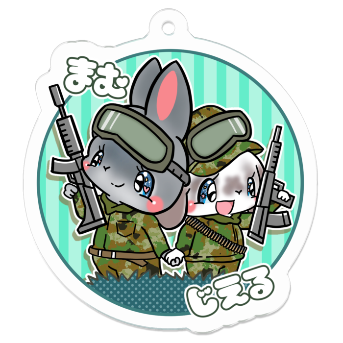 アクリルキーホルダー - 50 x 50 (mm)