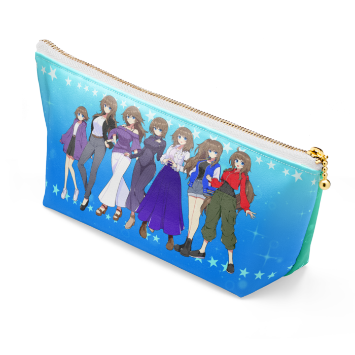 ポーチ - 長さ21.5cm / 高さ10cm - ホワイト