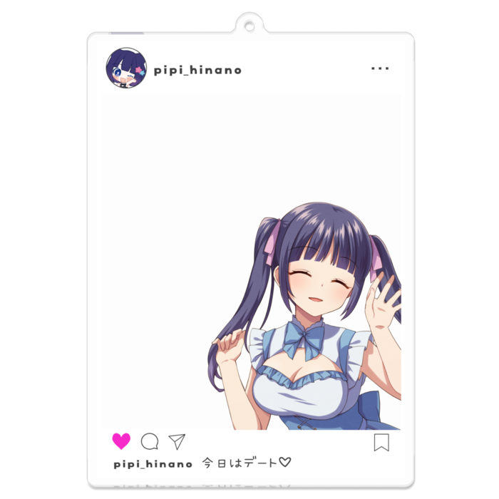 笑顔 ver.アクリルキーホルダー - 100 x 100 (mm)