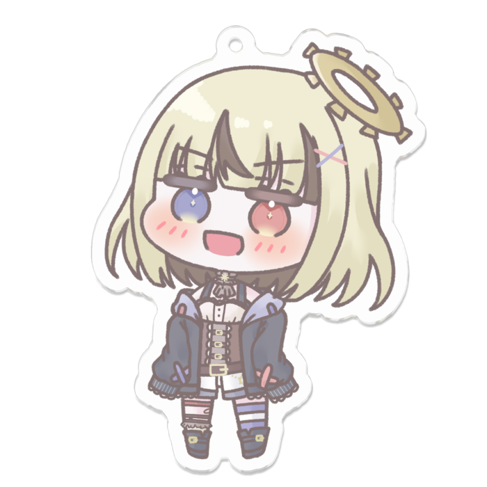 【70×70】えっへん【アクリルキーホルダー】