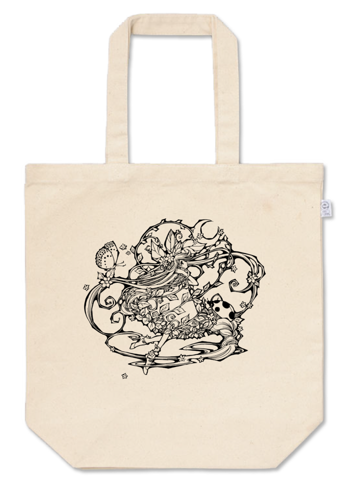 トートバッグ - M - プリント面積中 - ナチュラル