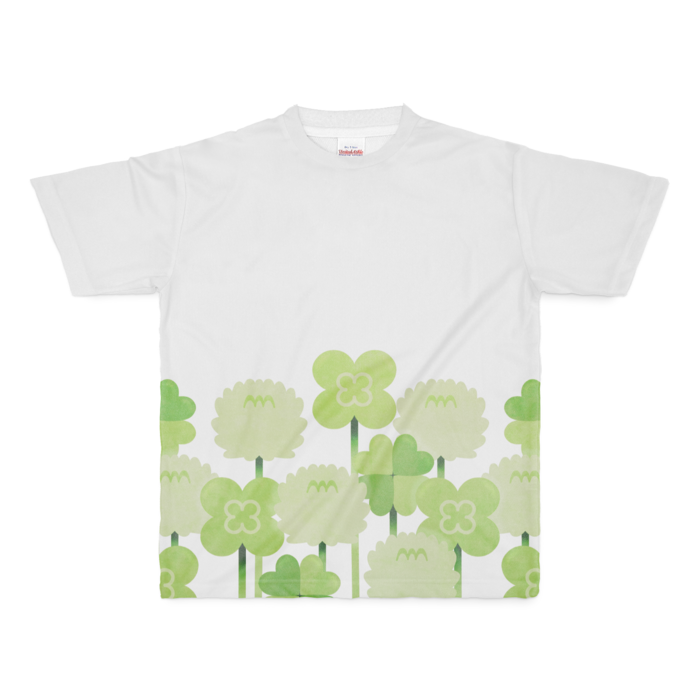 フルグラフィックTシャツ　白色　M