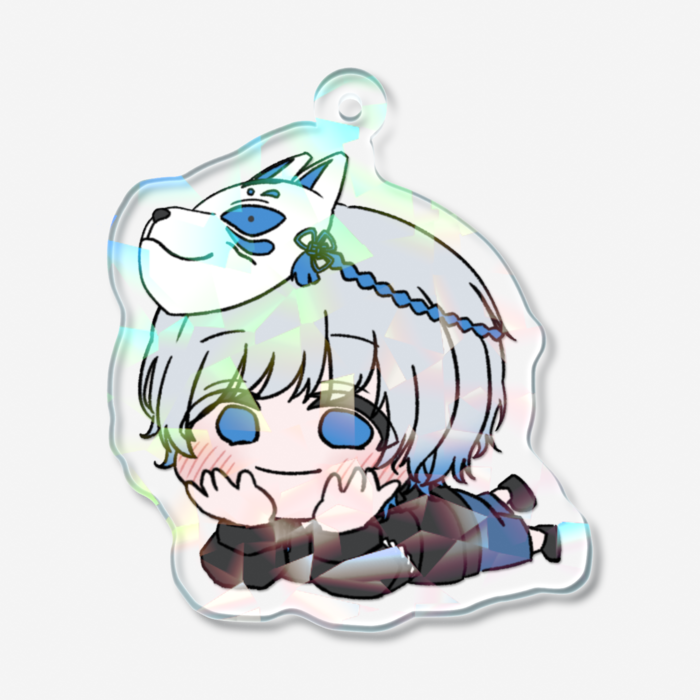 ホログラムアクリルキーホルダー - 50 × 50mm