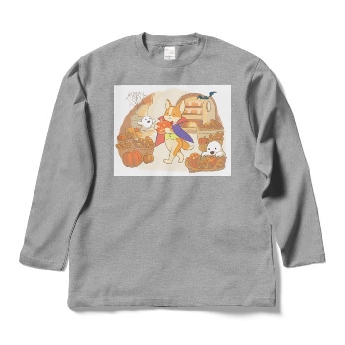 ロングスリーブTシャツ - L - 杢グレー