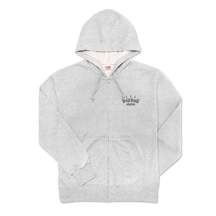 zip bull grayblack M