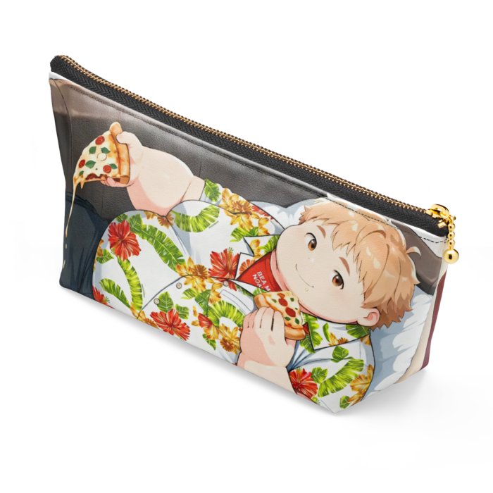 ポーチ - 長さ21.5cm / 高さ10cm - ブラック