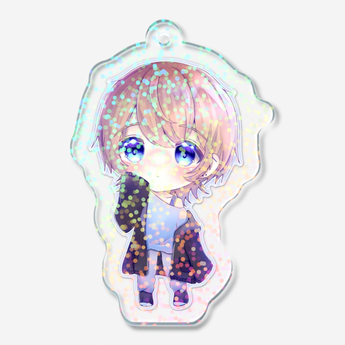 ホログラムアクリルキーホルダー - 50 × 50mm