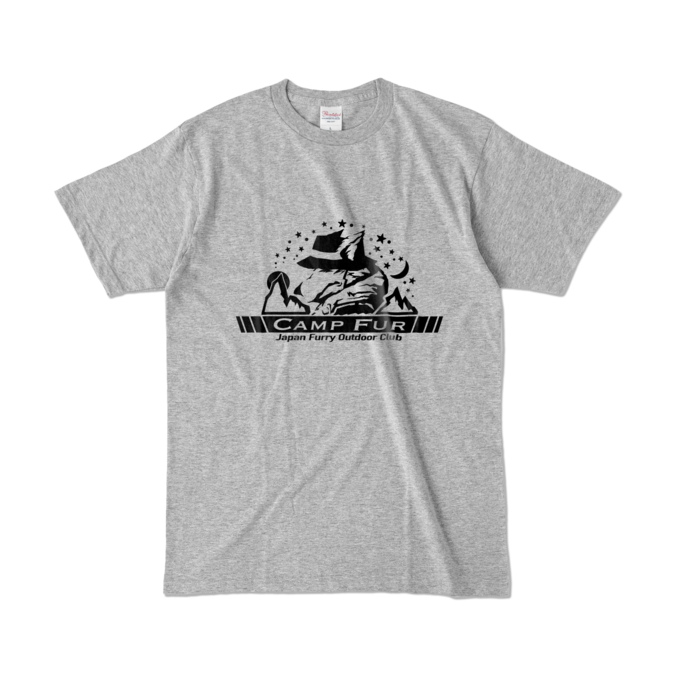 カラーTシャツ - L - 杢グレー (濃色)