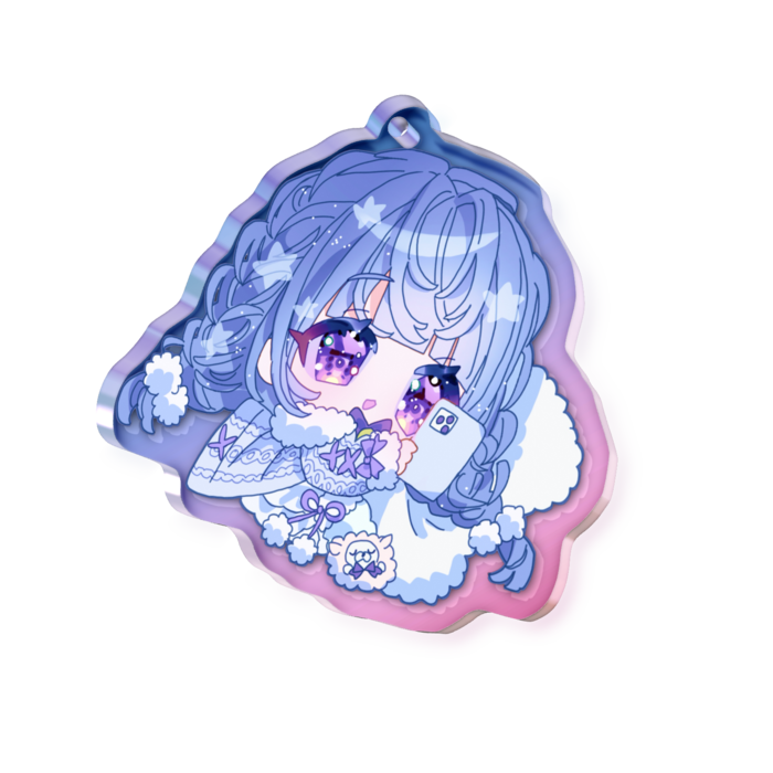 オーロラアクリルキーホルダー - 見てるよ～