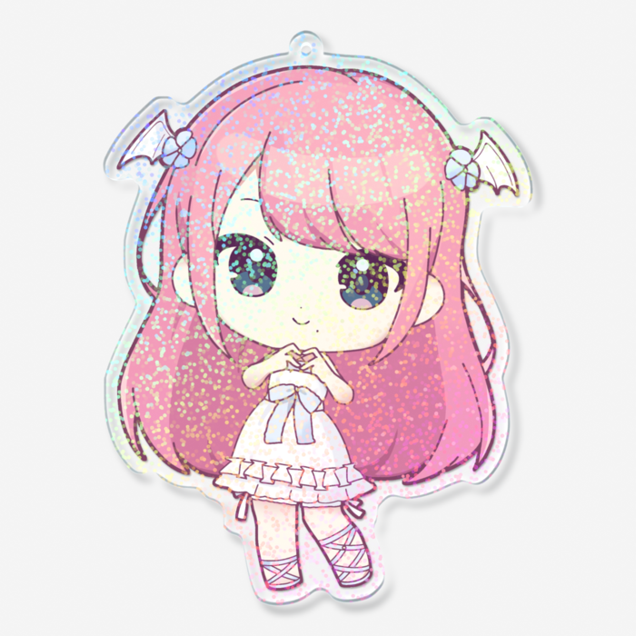 ホログラムアクリルキーホルダー - 100 × 100mm