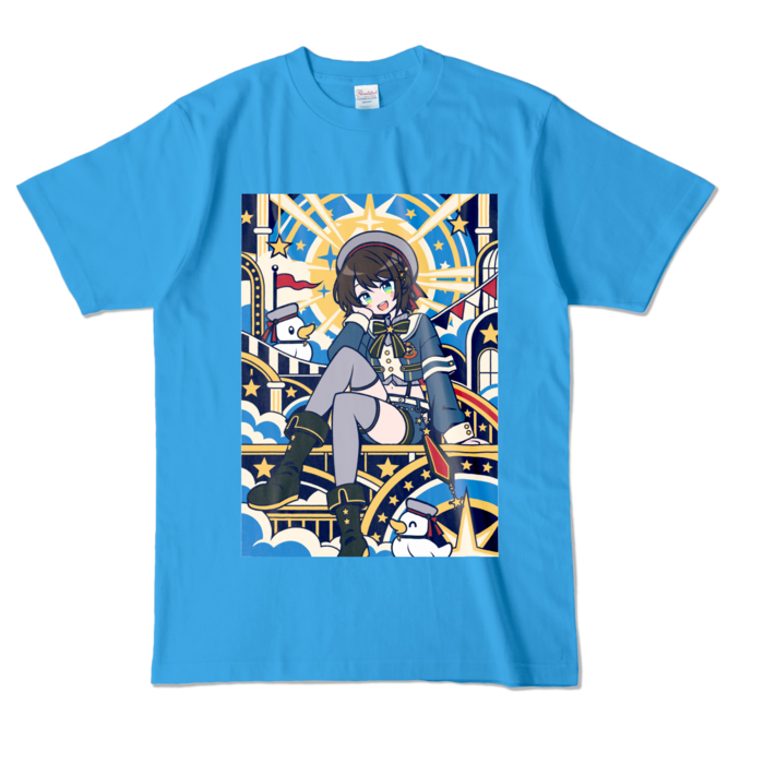 カラーTシャツ - L - ターコイズ （濃色）