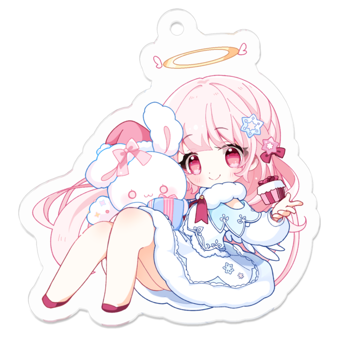 アクリルキーホルダー（コーティング） - 50 x 50 (mm)