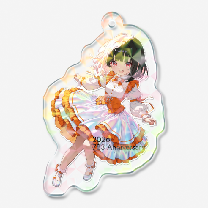 S：ホログラムアクリルキーホルダー - 50 × 50mm