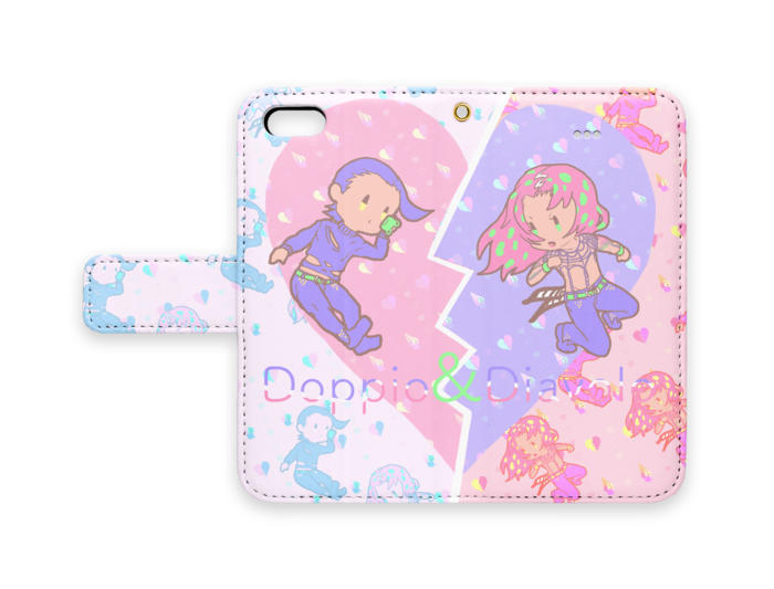 手帳型iPhoneケース - iPhone5 - ストラップ穴 あり