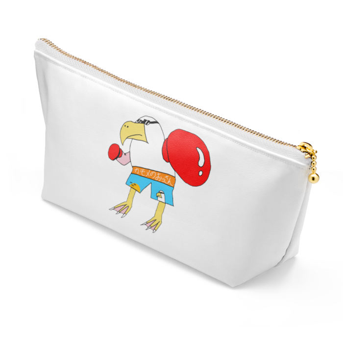 ポーチ - 長さ21.5cm / 高さ10cm - ホワイト