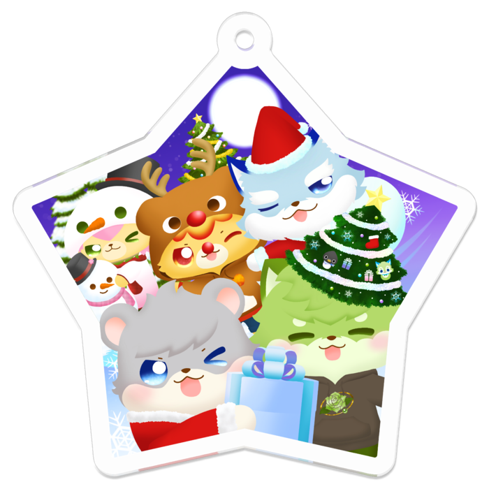 アクリルキーホルダー - 50 x 50 (mm)