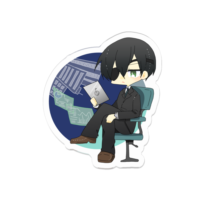 アクリルバッジ - 50 x 50 (mm)