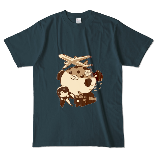カラーTシャツ - L - デニム (濃色)
