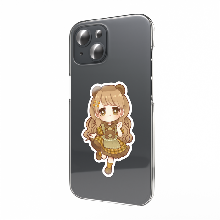 スマホステッカー(くまエプロン)