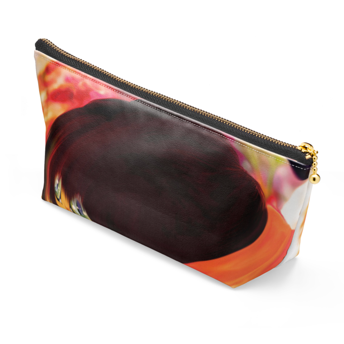 ポーチ - 長さ21.5cm / 高さ10cm - ブラック