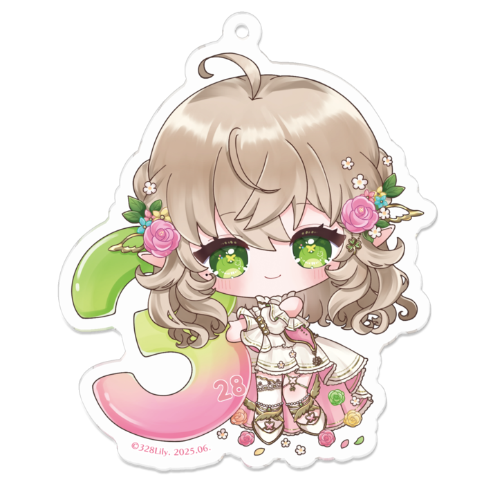 アクリルキーホルダー - 70 x 70 (mm)