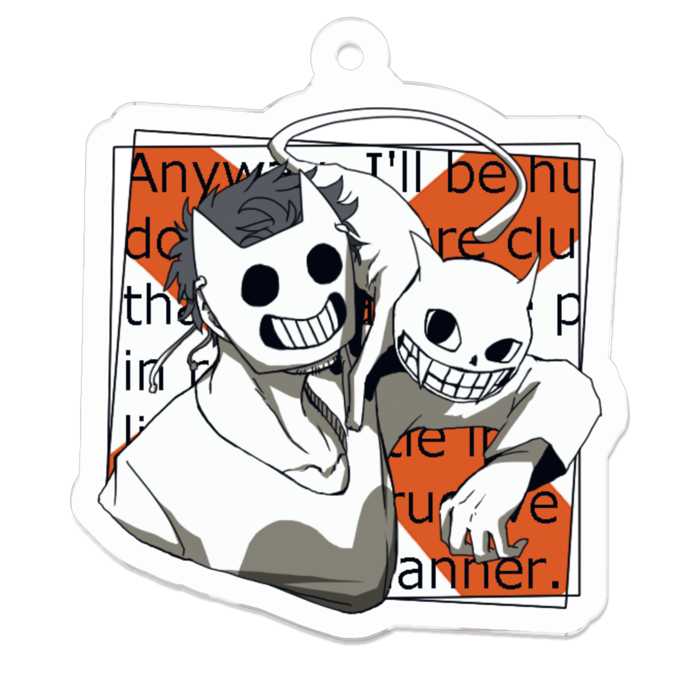 アクリルキーホルダー - 50 x 50 (mm)