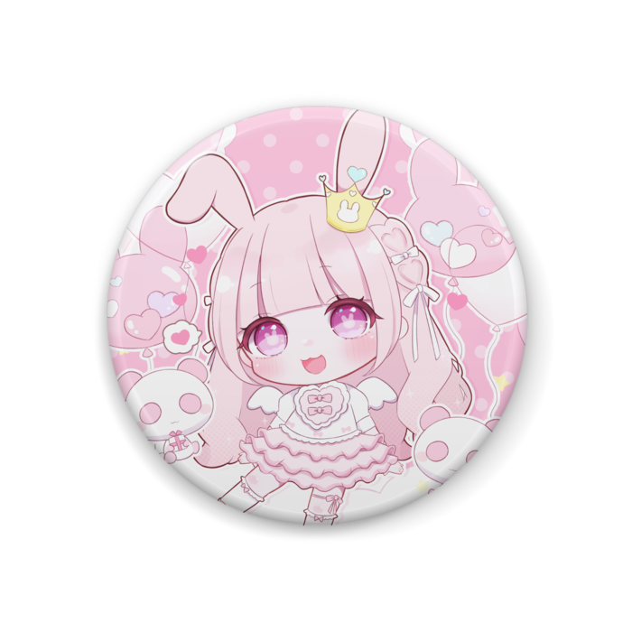 缶バッジ - 44mm(ピンク)