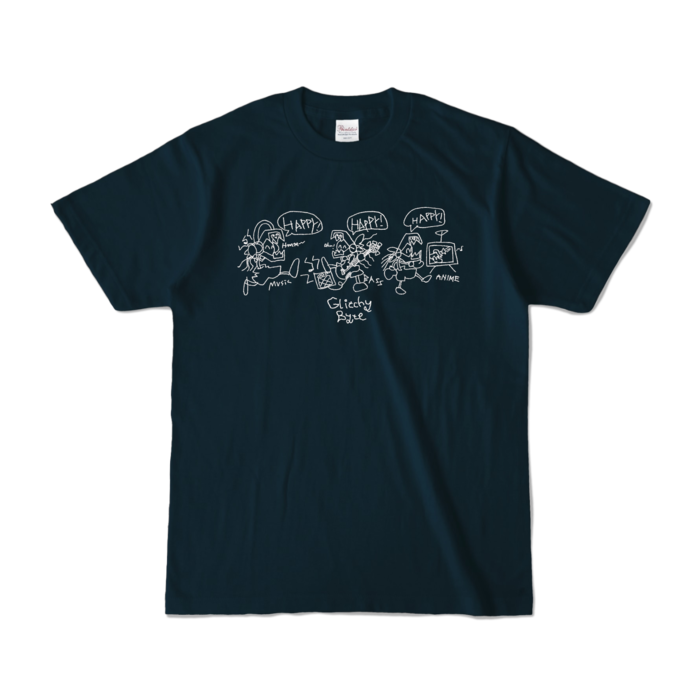 Glitchy Byte -4gboys- S - Navy