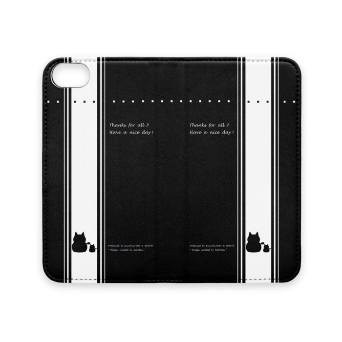 手帳型iPhoneケース(ベルトなし) - iPhone 8 / 7 - ストラップ穴 なし